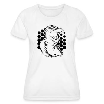 Lustiges Motocross Motiv - Frauen Funktions-T-Shirt - Weiß - Vorne - AI Model Female 172 dark (172cm)