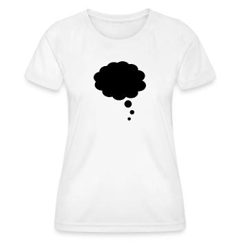 Thought bubble - Women's Functional T-Shirt - white - Front - AI Model Female 172 dark (172cm)