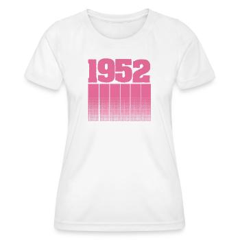 1952 - Women's Functional T-Shirt - white - Front - AI Model Female 172 dark (172cm)