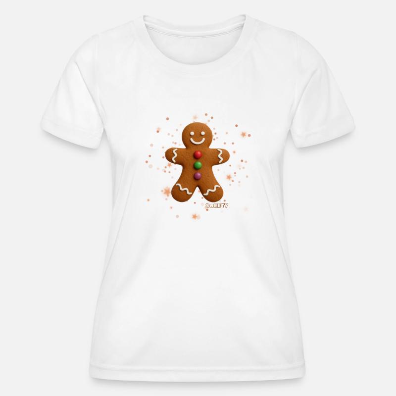 SWEETY Gingerbread - Women's Functional T-Shirt - white