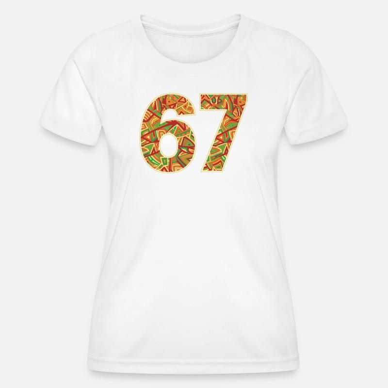 Africa Tribal 67 Pattern - Women's Functional T-Shirt - white