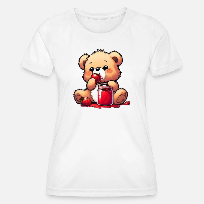 Bear Teddy Bear Bear - Women's Functional T-Shirt - white