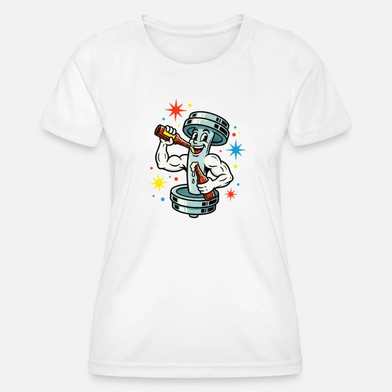 Train hard party harder. - Women's Functional T-Shirt - white