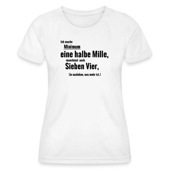 half mille - Women's Functional T-Shirt - white - Front - AI Model Female 172 dark (172cm)