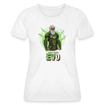 Evo Darwin Green Hero - Women's Functional T-Shirt - white - Front - AI Model Female 172 dark (172cm)
