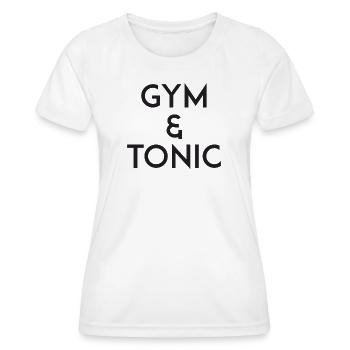 Gym & Tonic - Women's Functional T-Shirt - white - Front - AI Model Female 172 dark (172cm)