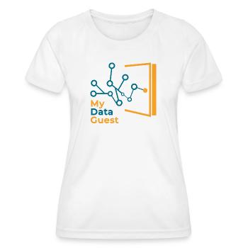 Mein Datengast - Frauen Funktions-T-Shirt - Weiß - Vorne - AI Model Female 172 dark (172cm)