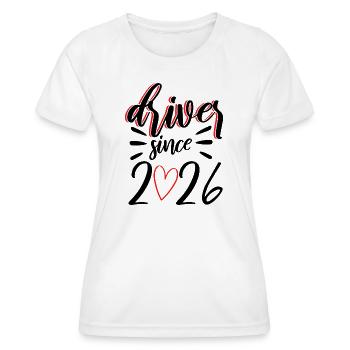 Führerschein 2026 Fahrprüfung Führerscheinprüfung - Frauen Funktions-T-Shirt - Weiß - Vorne - AI Model Female 172 dark (172cm)