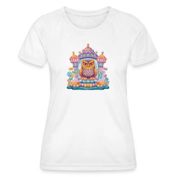 Sugar King Owl Throne - Women's Functional T-Shirt - white - Front - AI Model Female 172 dark (172cm)