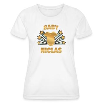 Nicholas - Women's Functional T-Shirt - white - Front - AI Model Female 172 dark (172cm)