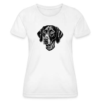 Pointer dog - Women's Functional T-Shirt - white - Front - AI Model Female 172 dark (172cm)