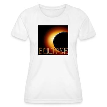 Total Solar Eclipse 2026 - Women's Functional T-Shirt - white - Front - AI Model Female 172 dark (172cm)