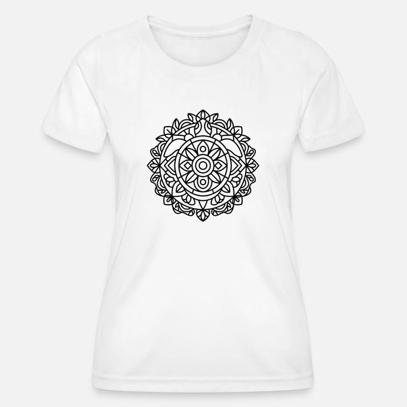 Turtle Mandala - Women's Functional T-Shirt - white
