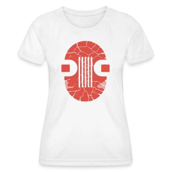 Cracked Orb Glyph - Women's Functional T-Shirt - white - Front - AI Model Female 172 dark (172cm)