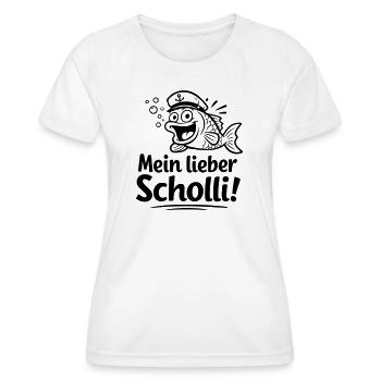 mein lieber scholli - Frauen Funktions-T-Shirt - Weiß - Vorne - AI Model Female 172 dark (172cm)