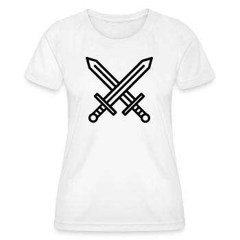 Swords - Women's Functional T-Shirt - white - Front - AI Model Female 172 dark (172cm)