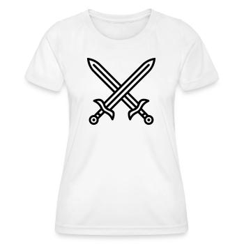 Sword Combat - Women's Functional T-Shirt - white - Front - AI Model Female 172 dark (172cm)