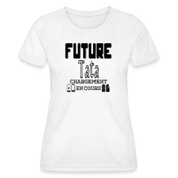 Zukünftiger Tata-Laden läuft - Frauen Funktions-T-Shirt - Weiß - Vorne - AI Model Female 172 dark (172cm)