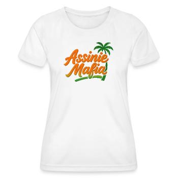 Assinie-Mafia - Frauen Funktions-T-Shirt - Weiß - Vorne - AI Model Female 172 dark (172cm)