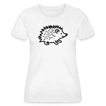süßer Igel - Frauen Funktions-T-Shirt - Weiß - Vorne - AI Model Female 172 dark (172cm)