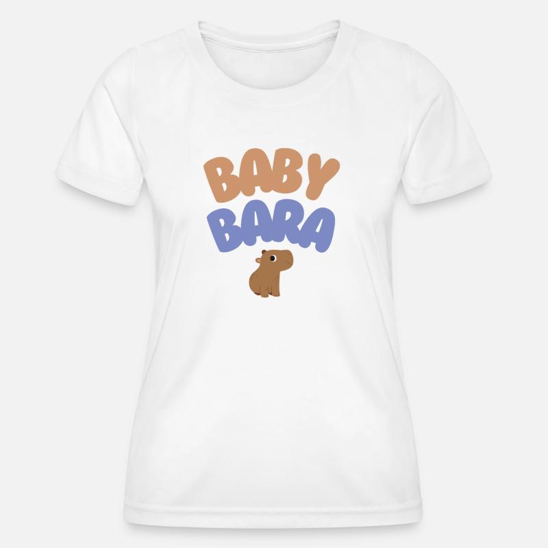 Baby Bara Capybara - Women's Functional T-Shirt - white
