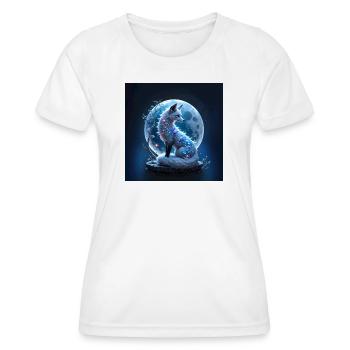 Blue Gem Lunar Fox - Women's Functional T-Shirt - white - Front - AI Model Female 172 dark (172cm)