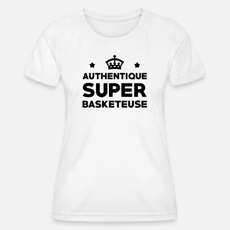 Authentic Super Basketball Player - Women's Functional T-Shirt - white