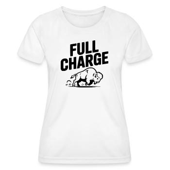 Full Charge - Women's Functional T-Shirt - white - Front - AI Model Female 172 dark (172cm)