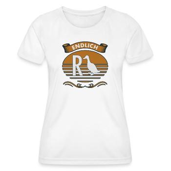 Retirement at last - Women's Functional T-Shirt - white - Front - AI Model Female 172 dark (172cm)