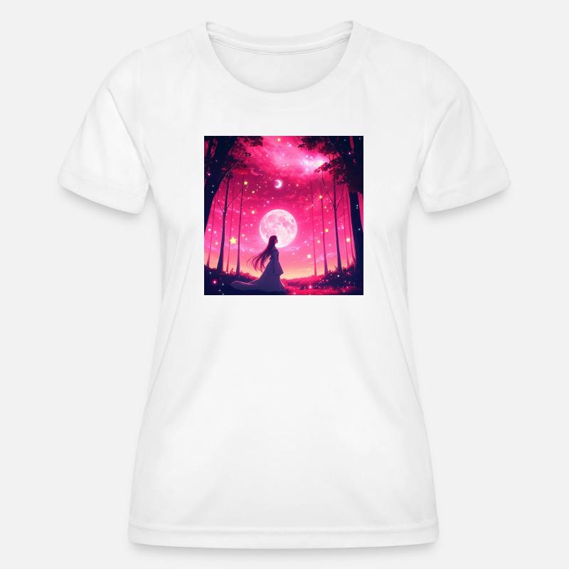 Moonlit Dream Forest - Women's Functional T-Shirt - white