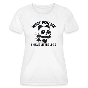 Panda Spruch Humor Meme Lustig Witzig Geschenkidee - Frauen Funktions-T-Shirt - Weiß - Vorne - AI Model Female 172 dark (172cm)