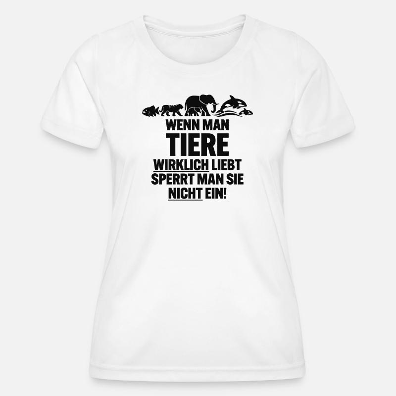 anti ZOO - Women's Functional T-Shirt - white