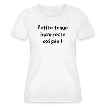 INCORRECT OUTFIT REQUIRED! (love) - Women's Functional T-Shirt - white - Front - AI Model Female 172 dark (172cm)