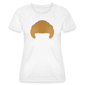 Croissant Pastry - Women's Functional T-Shirt - white - Front - AI Model Female 172 dark (172cm)
