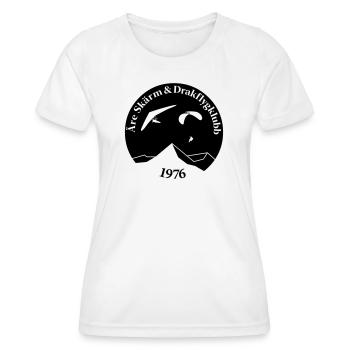 Åre Screen und Kite Flying Club Logo - Frauen Funktions-T-Shirt - Weiß - Vorne - AI Model Female 172 dark (172cm)