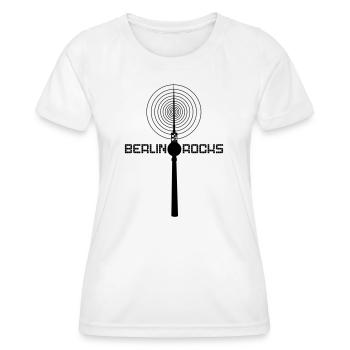 Berlin Rocks - Women's Functional T-Shirt - white - Front - AI Model Female 172 dark (172cm)