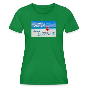 Cocktails - Women's Functional T-Shirt - kelly green - Front - AI Model Female 172 dark (172cm)