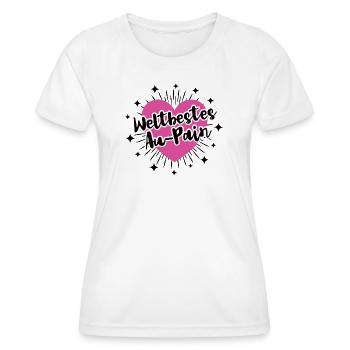 Année de la Au Pair à l’étranger Aupair Meilleures filles au pair - T-shirt sport Femme - blanc - Devant - AI Model Female 172 dark (172cm)