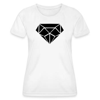 Diamant - Frauen Funktions-T-Shirt - Weiß - Vorne - AI Model Female 172 dark (172cm)