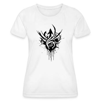 NoxstyllT3 - Frauen Funktions-T-Shirt - Weiß - Vorne - AI Model Female 172 dark (172cm)