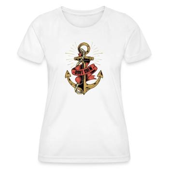 Boat Crew Sailor Sail Captain - Frauen Funktions-T-Shirt - Weiß - Vorne - AI Model Female 172 dark (172cm)