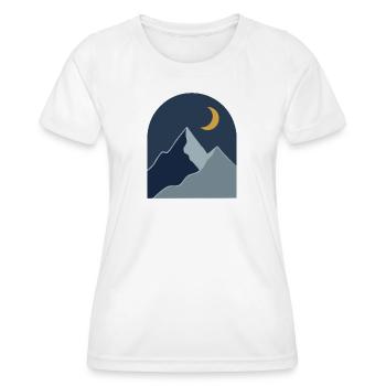 Midnight Mountain Serenity - Women's Functional T-Shirt - white - Front - AI Model Female 172 dark (172cm)