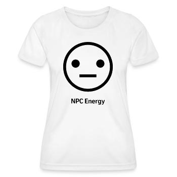 NPC ENERGY - Women's Functional T-Shirt - white - Front - AI Model Female 172 dark (172cm)