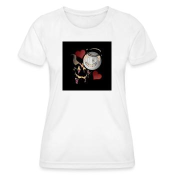 Engel und Teufel Design  - Frauen Funktions-T-Shirt - Weiß - Vorne - AI Model Female 172 dark (172cm)