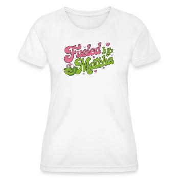 Lustiges Matcha Design für Matcha Liebhaberinnen - Frauen Funktions-T-Shirt - Weiß - Vorne - AI Model Female 172 dark (172cm)