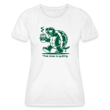 Grosse Fatigue - T-shirt sport Femme - blanc - Devant - AI Model Female 172 dark (172cm)
