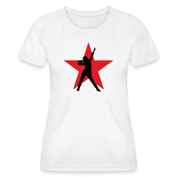 Sänger – Sänger – Lied – Gesang - Frauen Funktions-T-Shirt - Weiß - Vorne - AI Model Female 172 dark (172cm)