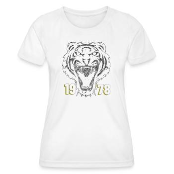 Roaring Tiger 1978 Retro - Frauen Funktions-T-Shirt - Weiß - Vorne - AI Model Female 172 dark (172cm)
