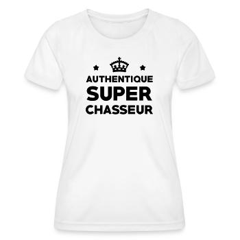 Authentic Super Hunter - Women's Functional T-Shirt - white - Front - AI Model Female 172 dark (172cm)