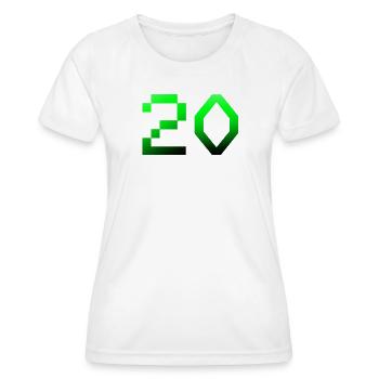 20 pixels - Women's Functional T-Shirt - white - Front - AI Model Female 172 dark (172cm)